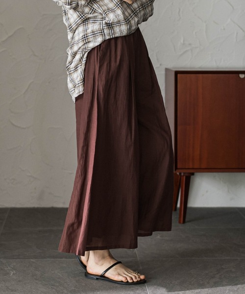 MAYSON GREY(メイソングレイ)の「エアリーボイルフレアパンツ(その他パンツ・レディース・ネイビー/ベージュ/ブラウン・M)」の5枚目の写真