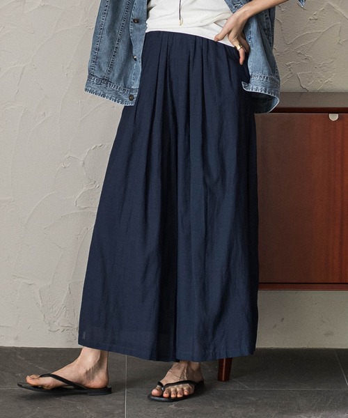 MAYSON GREY(メイソングレイ)の「エアリーボイルフレアパンツ(その他パンツ・レディース・ネイビー/ベージュ/ブラウン・M)」の11枚目の写真