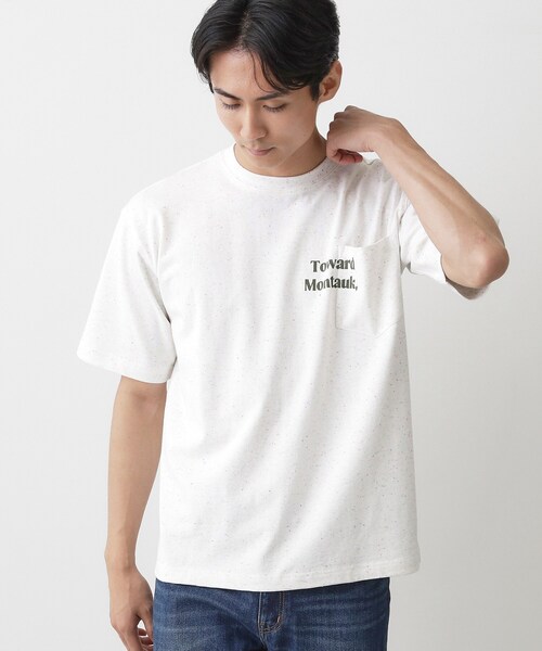 Dessin(デッサン)の「カラーネップ ポケットTシャツ(Tシャツ/カットソー・メンズ・アイボリー/ホワイト系・02/03)」の3枚目の写真