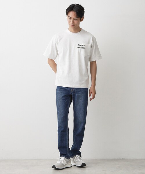 Dessin(デッサン)の「カラーネップ ポケットTシャツ(Tシャツ/カットソー・メンズ・アイボリー/ホワイト系・02/03)」の5枚目の写真