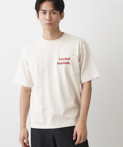 Dessin(デッサン)の「カラーネップ ポケットTシャツ(Tシャツ/カットソー・メンズ・アイボリー/ホワイト系・02/03)」の7枚目の写真