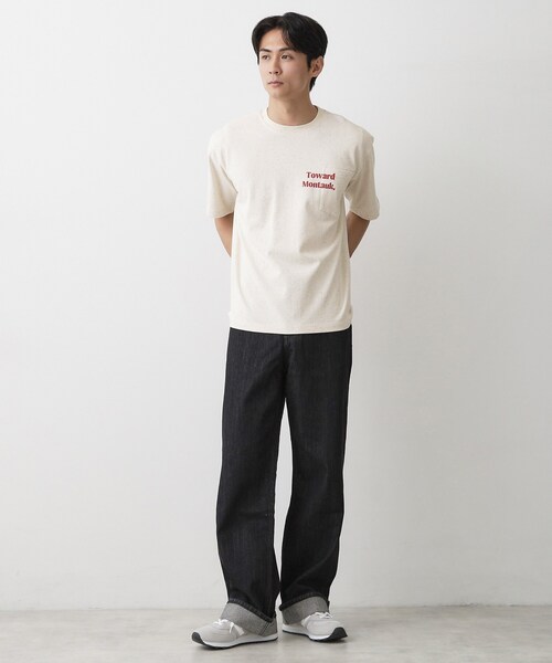 Dessin(デッサン)の「カラーネップ ポケットTシャツ(Tシャツ/カットソー・メンズ・アイボリー/ホワイト系・02/03)」の8枚目の写真