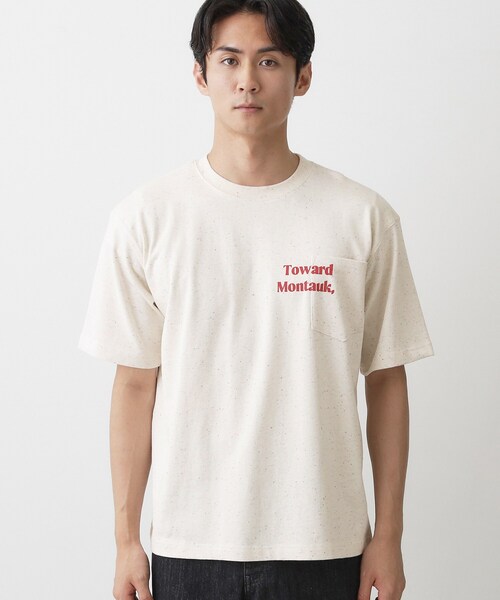 Dessin(デッサン)の「カラーネップ ポケットTシャツ(Tシャツ/カットソー・メンズ・アイボリー/ホワイト系・02/03)」の11枚目の写真