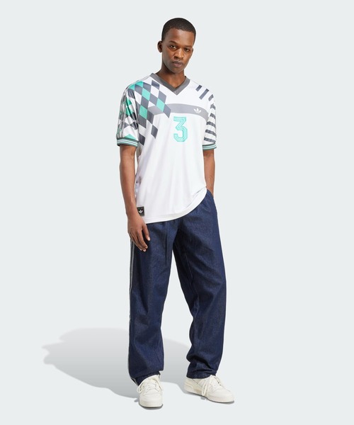 adidas(アディダス)の「ニューウェーブ90年代ジャージー NUWAVE90SJERSEY / 半袖 トップス / アディダスオリジナルス adidas Originals(Tシャツ/カットソー・メンズ・ホワイト・XX-LARGE/3XL/MEDIUM/LARGE/SMALL/X-LARGE)」の5枚目の写真