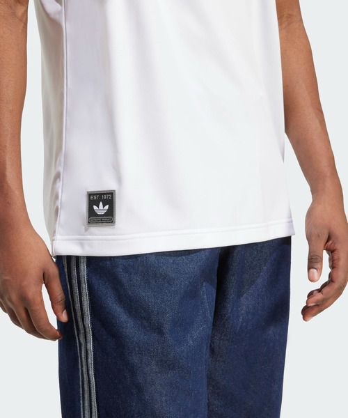 adidas(アディダス)の「ニューウェーブ90年代ジャージー NUWAVE90SJERSEY / 半袖 トップス / アディダスオリジナルス adidas Originals(Tシャツ/カットソー・メンズ・ホワイト・XX-LARGE/3XL/MEDIUM/LARGE/SMALL/X-LARGE)」の4枚目の写真