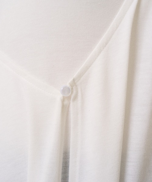 MIELI INVARIANT(ミエリインヴァリアント)の「Wrap Covered Tunic(Tシャツ/カットソー・レディース・ホワイト/ブラック・FREE)」の18枚目の写真