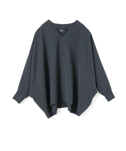 mizuiroind(ミズイロインド)の「mizuiro ind Vネックドルマンスリーブプルオーバー(Tシャツ/カットソー・レディース・チャコールグレー/ブラック/カーキ/ネイビー・FREE)」の6枚目の写真
