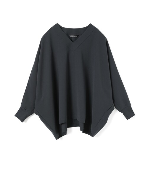 mizuiroind(ミズイロインド)の「mizuiro ind Vネックドルマンスリーブプルオーバー(Tシャツ/カットソー・レディース・チャコールグレー/ブラック/カーキ/ネイビー・FREE)」の8枚目の写真