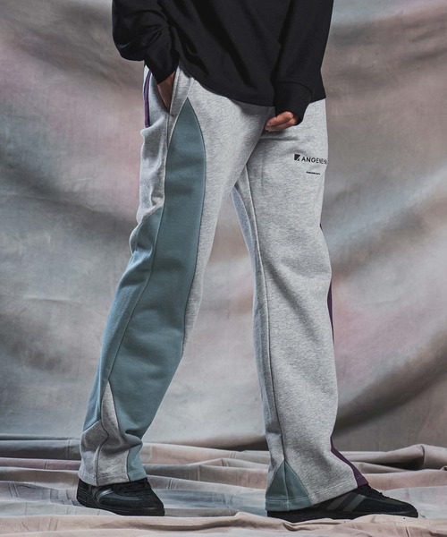 ANGENEHM（アンゲネーム）の「mp15294-Wave-Panel Color-Blocked Sweat Pants スウェットパンツ(AG07-018acg)（スウェットパンツ・メンズ・ホワイト/ブラック/ミックスグレー・S/M/L）」の17枚目の写真