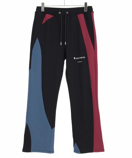 ANGENEHM（アンゲネーム）の「mp15294-Wave-Panel Color-Blocked Sweat Pants スウェットパンツ(AG07-018acg)（スウェットパンツ・メンズ・ホワイト/ブラック/ミックスグレー・S/M/L）」の12枚目の写真