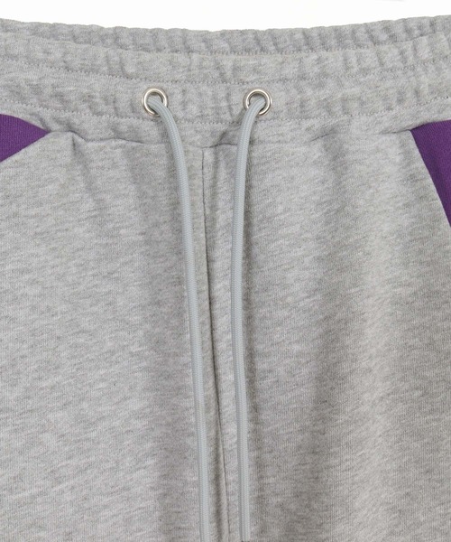 ANGENEHM（アンゲネーム）の「mp15294-Wave-Panel Color-Blocked Sweat Pants スウェットパンツ(AG07-018acg)（スウェットパンツ・メンズ・ホワイト/ブラック/ミックスグレー・S/M/L）」の4枚目の写真