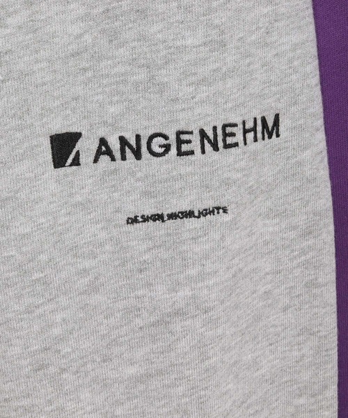 ANGENEHM（アンゲネーム）の「mp15294-Wave-Panel Color-Blocked Sweat Pants スウェットパンツ(AG07-018acg)（スウェットパンツ・メンズ・ホワイト/ブラック/ミックスグレー・S/M/L）」の6枚目の写真