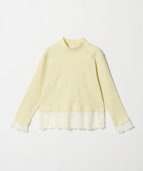 green label relaxing（グリーンレーベルリラクシング）の「チュール レース コンビ プルオーバー / キッズ 140cm-160cm（ニット/セーター・キッズ・グレー系/ライム・140cm/160cm/150cm）」の17枚目の写真