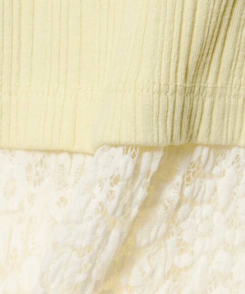 green label relaxing（グリーンレーベルリラクシング）の「チュール レース コンビ プルオーバー / キッズ 140cm-160cm（ニット/セーター・キッズ・グレー系/ライム・140cm/160cm/150cm）」の19枚目の写真