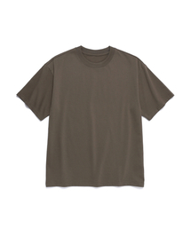 BLANKIT（ブランキット）の「ベーシックソフト無地クルーネックTシャツ（カーキ）（Tシャツ/カットソー）」