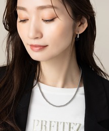 Cream dot.（クリームドット）の「【サージカルステンレス】選べる4サイズ、メタルボールのマグネットネックレス（ネックレス）」
