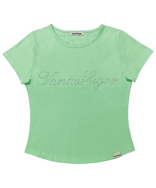 VANTASUGAR（バンタシュガー）の「バンタエンジェルホットフィックスTシャツ - ミント（Tシャツ/カットソー・レディース・ミント/ブラック・FREE）」の2枚目の写真