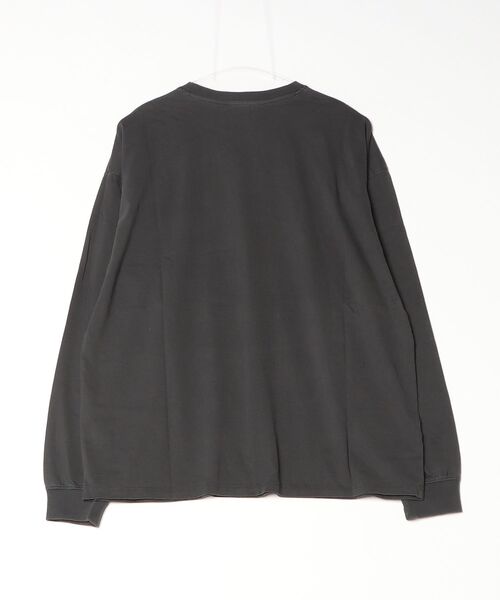 E-COME（イーカム）の「UET-LST01  PIGMENT LONG SLEEVE TEE E.T.（Tシャツ/カットソー・メンズ・ブラック・L/M）」の2枚目の写真