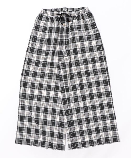 maarook(マルーク)の「タータンチェックワイドパンツ(その他パンツ・レディース・ブラック/キャメル・F)」の1枚目の写真