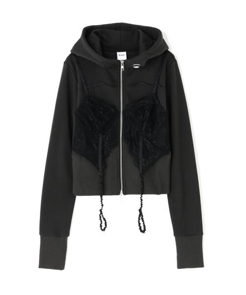ROYAL FLASH(ロイヤルフラッシュ)の「MITSUKI/ミツキ/LINGERIE DOCKING HOODIE(パーカー・レディース・ブラック/ブラウン・F)」の19枚目の写真