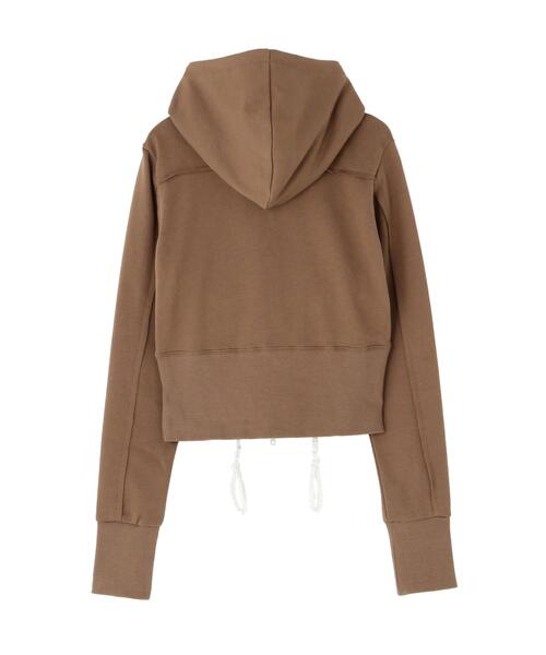 ROYAL FLASH(ロイヤルフラッシュ)の「MITSUKI/ミツキ/LINGERIE DOCKING HOODIE(パーカー・レディース・ブラック/ブラウン・F)」の12枚目の写真