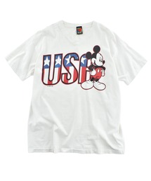 DISNEY VINTAGE（ディズニーヴィンテージ）の「【USED】90’s Disney “USA Mickey” キャラクター Tシャツ（Tシャツ/カットソー）」