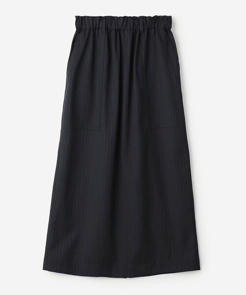 nicholson&nicholson(ニコルソンアンドニコルソン)の「nicholson & nicholson | ストレッチウール スカート WOMEN(スカート・レディース・ブルー系その他5/チャコール・38)」の7枚目の写真