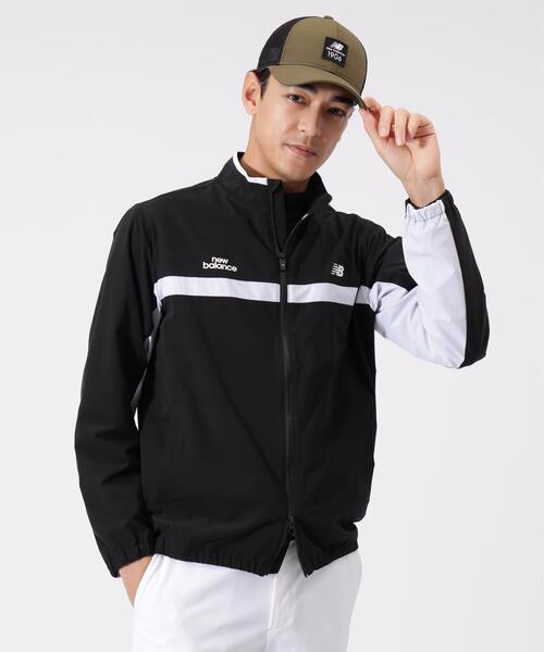 New Balance Golf(ニューバランスゴルフ)の「撥水 フルジップ スタンドブルゾン (MENS)(ブルゾン・メンズ・ネイビー/ブラック/ホワイト・MEDIUM/X-LARGE/LARGE)」の1枚目の写真