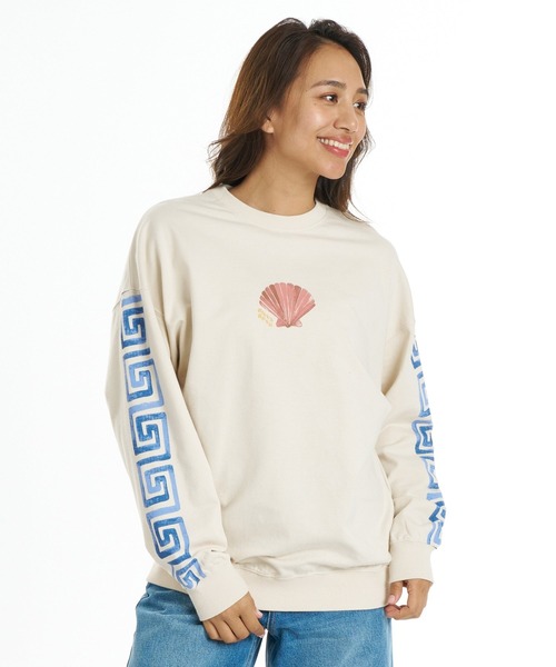 BILLABONG(ビラボン)の「BILLABONG ウィメンズ GRAPHIC LOOSE FIT CREW トレーナー 【LOOSE FIT】【2026年秋冬モデル】/ビラボンクルーネックスウェット(スウェット・レディース・イエロー系その他/ホワイト/アイボリー/オフホワイト・LARGE/MEDIUM)」の17枚目の写真