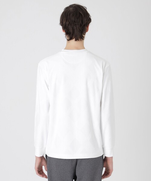 BLACK LABEL CRESTBRIDGE（ブラックレーベル・クレストブリッジ）の「【BLACK lab.】バイアスシャドーチェックカットソー（Tシャツ/カットソー・メンズ・ブラック/ブルー系その他4/オフホワイト/ベージュ系その他・L/M/XL）」の21枚目の写真