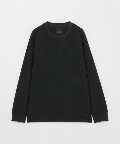 BLACK LABEL CRESTBRIDGE（ブラックレーベル・クレストブリッジ）の「【BLACK lab.】バイアスシャドーチェックカットソー（Tシャツ/カットソー・メンズ・ブラック/ブルー系その他4/オフホワイト/ベージュ系その他・L/M/XL）」の6枚目の写真