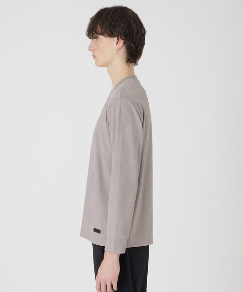 BLACK LABEL CRESTBRIDGE（ブラックレーベル・クレストブリッジ）の「【BLACK lab.】バイアスシャドーチェックカットソー（Tシャツ/カットソー・メンズ・ブラック/ブルー系その他4/オフホワイト/ベージュ系その他・L/M/XL）」の14枚目の写真