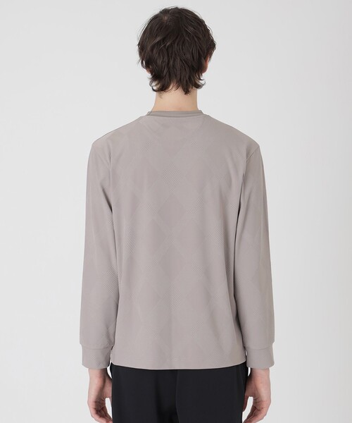 BLACK LABEL CRESTBRIDGE（ブラックレーベル・クレストブリッジ）の「【BLACK lab.】バイアスシャドーチェックカットソー（Tシャツ/カットソー・メンズ・ブラック/ブルー系その他4/オフホワイト/ベージュ系その他・L/M/XL）」の15枚目の写真