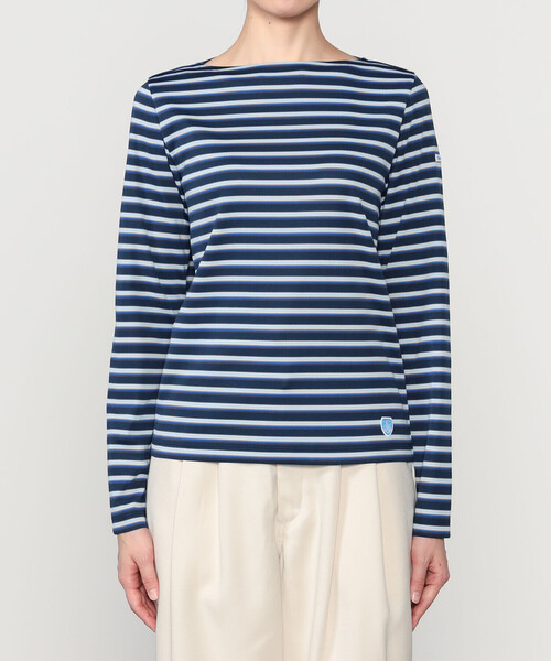 ORCIVAL(オーシバル)の「ORCIVAL | ジャージー ボートネック長袖プルオーバー WOMEN(Tシャツ/カットソー・レディース・ブラウン系その他/ベージュ系その他/ブルー系その他5・1/2)」の10枚目の写真