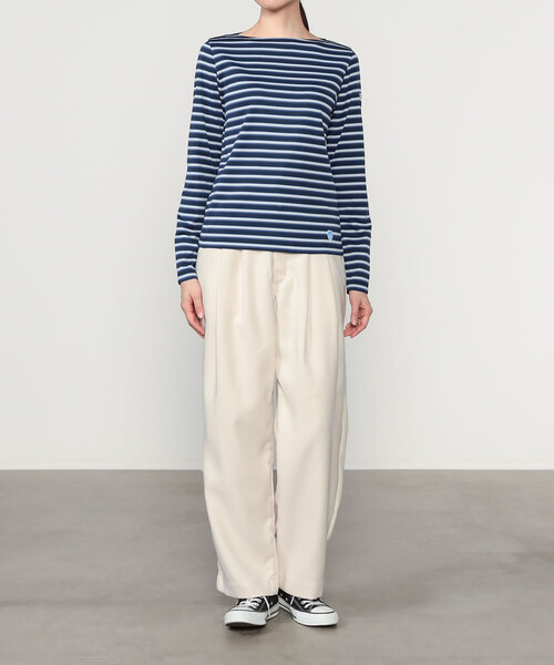 ORCIVAL(オーシバル)の「ORCIVAL | ジャージー ボートネック長袖プルオーバー WOMEN(Tシャツ/カットソー・レディース・ブラウン系その他/ベージュ系その他/ブルー系その他5・1/2)」の14枚目の写真