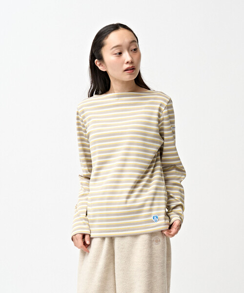 ORCIVAL(オーシバル)の「ORCIVAL | ジャージー ボートネック長袖プルオーバー WOMEN(Tシャツ/カットソー・レディース・ブラウン系その他/ベージュ系その他/ブルー系その他5・1/2)」の3枚目の写真