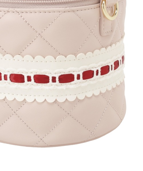 Maison de FLEUR(メゾンドフルール)の「ガトーフレーズパールハンドルバッグ(ショルダーバッグ・レディース・ホワイト/ピンク・FREE)」の17枚目の写真