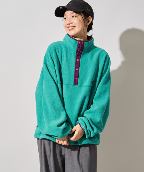 FREAK'S STORE（フリークスストア）の「限定展開　FREAK'S STORE OUTDOORS カラー フリース スナップ プルオーバー（その他アウター・レディース・ネイビー/ブルーグリーン/レッド/ブラウン/オフホワイト/チャコール・ﾌﾘ-）」の20枚目の写真