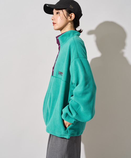 FREAK'S STORE（フリークスストア）の「限定展開　FREAK'S STORE OUTDOORS カラー フリース スナップ プルオーバー（その他アウター・レディース・ネイビー/ブルーグリーン/レッド/ブラウン/オフホワイト/チャコール・ﾌﾘ-）」の22枚目の写真
