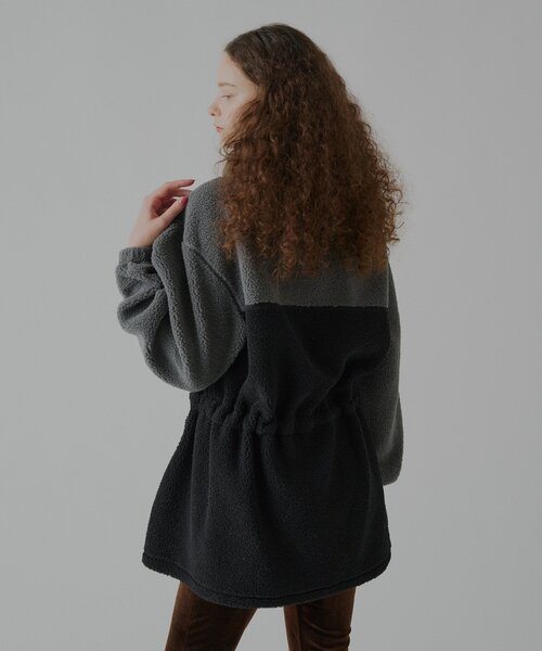 WHIMSIC(ウィムジック)の「【UNISEX】ボアフリースアノラックフーディー(パーカー・メンズ・オリーブ/ブラウン/ブラック・FREE)」の12枚目の写真