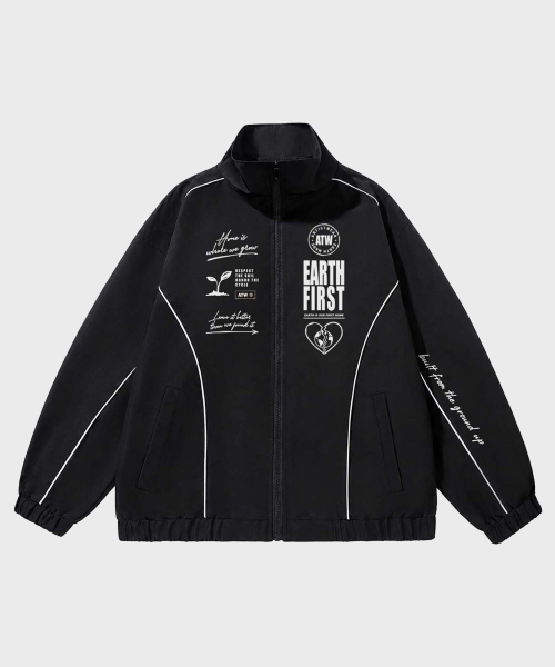 ARTISTWEAR(アーティストウェア)の「ワールドプロテクト パイピング ウィンドブレイク(ナイロンジャケット・レディース・ブラック/グレー・SMALL/MEDIUM/LARGE/X-LARGE/XX-LARGE)」の7枚目の写真