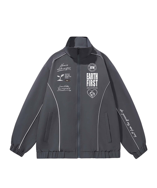 ARTISTWEAR(アーティストウェア)の「ワールドプロテクト パイピング ウィンドブレイク(ナイロンジャケット・レディース・ブラック/グレー・SMALL/MEDIUM/LARGE/X-LARGE/XX-LARGE)」の9枚目の写真