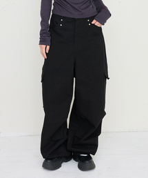 OURSAY リベットカーゴパンツ ブラック