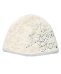 Cavish（カビシ）の「LOVE SELLER LEOPARD KNIT BEANIE IVORY(CV2GFUAB31A)（ニットキャップ/ビーニー）」