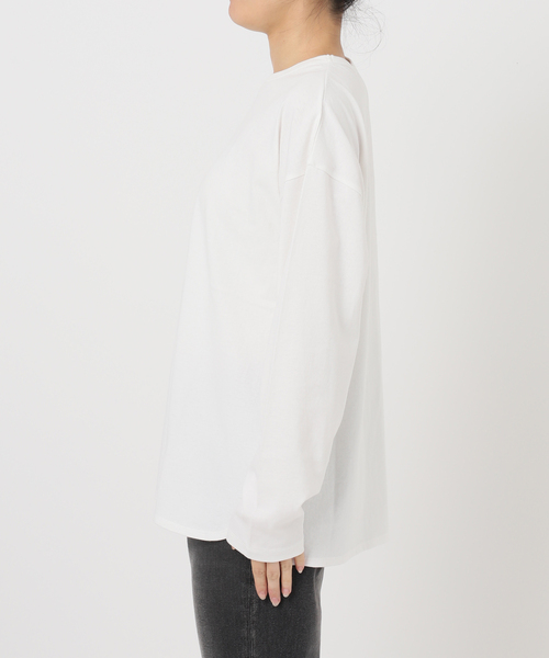 JOURNAL STANDARD relume(ジャーナルスタンダード レリューム)の「オープンエンドコットンラウンドプルオーバー(Tシャツ/カットソー・レディース・ホワイト系その他/ホワイト・FREE)」の9枚目の写真