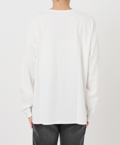 JOURNAL STANDARD relume(ジャーナルスタンダード レリューム)の「オープンエンドコットンラウンドプルオーバー(Tシャツ/カットソー・レディース・ホワイト系その他/ホワイト・FREE)」の10枚目の写真