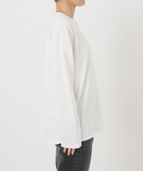 JOURNAL STANDARD relume(ジャーナルスタンダード レリューム)の「オープンエンドコットンラウンドプルオーバー(Tシャツ/カットソー・レディース・ホワイト系その他/ホワイト・FREE)」の11枚目の写真