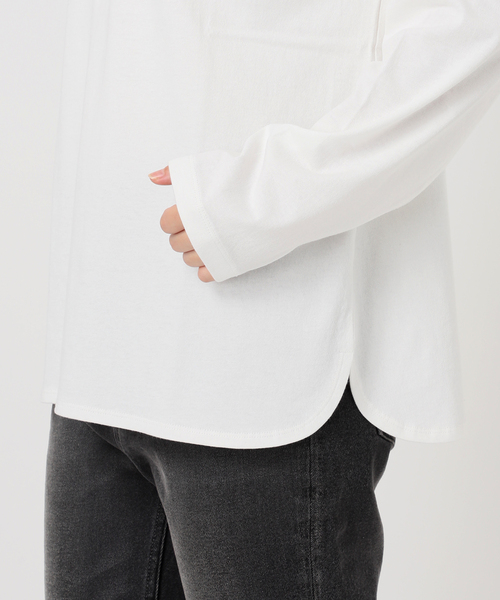 JOURNAL STANDARD relume(ジャーナルスタンダード レリューム)の「オープンエンドコットンラウンドプルオーバー(Tシャツ/カットソー・レディース・ホワイト系その他/ホワイト・FREE)」の13枚目の写真