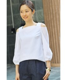 FIGARO Paris | 《追加》C/E ツイル 肩開きブラウス◆(シャツ/ブラウス)