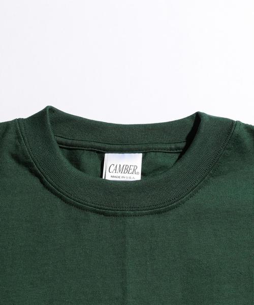 CAMBER（キャンバー）の「＜CAMBER＞ 80oz 1POC TEE/Tシャツ◆（Tシャツ/カットソー・メンズ・ホワイト/ダークグリーン・MEDIUM/SMALL）」の4枚目の写真